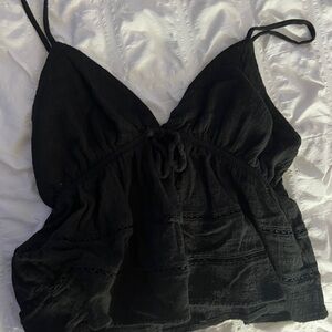 Wild Fable Black Babydoll Tank Top